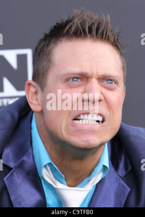 18. Februar 2012 - Los Angeles, Kalifornien, USA - The Miz. Cartoon Network veranstaltet zweiten jährlichen '' Hall of Game Awards'' bei Barker Harger, Santa Monica, CA. Februar 18-2012. (Kredit-Bild: © TLeopold/Globe Photos/ZUMAPRESS.com) Stockfoto