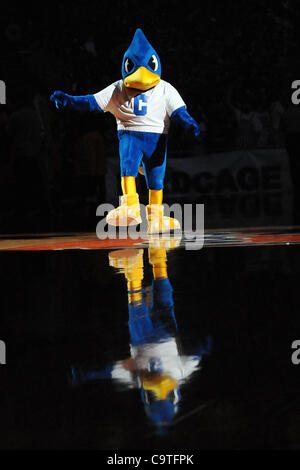 18. Februar 2012 - erwartet Omaha, Nebraska, USA - The Creighton Maskottchen die Spieler Einführungen. Creighton besiegte Long Beach State Park 81-79 in einem BracketBuster Spiel gespielt am CenturyLink Center in Omaha, Nebraska. (Kredit-Bild: © Steven Branscombe/Southcreek/ZUMApress.com) Stockfoto