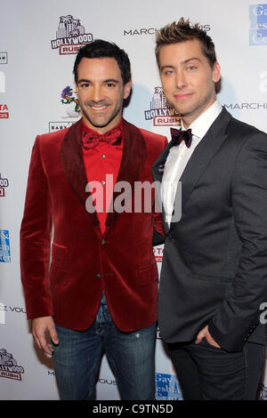 19. Februar 2012 - Los Angeles, Kalifornien, USA - George Kotsiopoulos; Lance Bass.The 2nd Annual Hollywood Rush statt im Wilshire Ebell Theatre, LosAngeles, CA. Februar 19-2012. (Kredit-Bild: © TLeopold/Globe Photos/ZUMAPRESS.com) Stockfoto