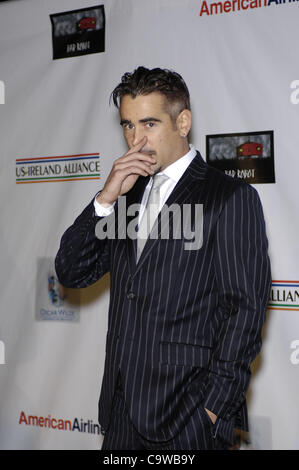 24. Februar 2012 statt - Hollywood, Kalifornien, USA - Colin Farrell während der Oscar Wilde Pre Academy Awards Veranstaltung im Bad Robot Studio am 23. Februar 2012, in Santa Monica, Kalifornien. (Kredit-Bild: © Michael Germana/Globe Photos/ZUMAPRESS.com) Stockfoto