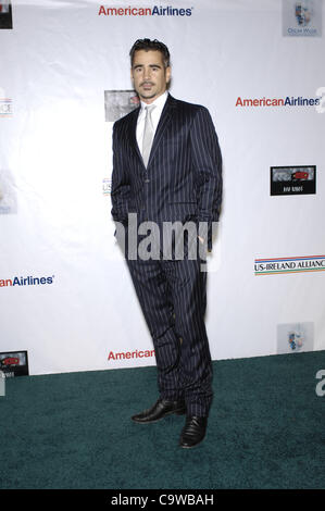 24. Februar 2012 statt - Hollywood, Kalifornien, USA - Colin Farrell während der Oscar Wilde Pre Academy Awards Veranstaltung im Bad Robot Studio am 23. Februar 2012, in Santa Monica, Kalifornien. (Kredit-Bild: © Michael Germana/Globe Photos/ZUMAPRESS.com) Stockfoto