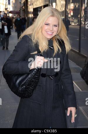 Megan Hilty in Anwesenheit für die heute SHOW, New York, NY 27. Februar 2012. Foto von: Derek Sturm/Everett Collection Stockfoto