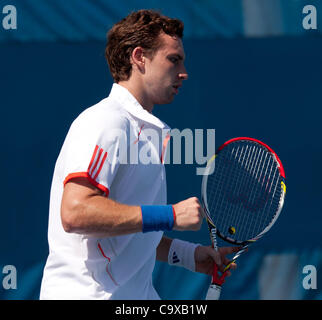 Februar 28-Delray Beach, FL - erste Runde spielen in der 2012 Delray Beach International Tennis.   (Foto: Andrew Patron/Zuma Press) Stockfoto