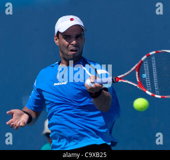 Februar 28-Delray Beach, FL - erste Runde spielen in der 2012 Delray Beach International Tennis.   (Foto: Andrew Patron/Zuma Press) Stockfoto