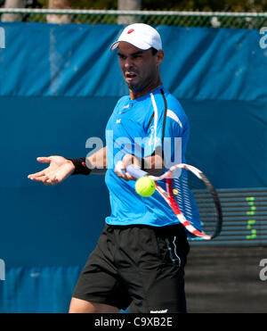 Februar 28-Delray Beach, FL - erste Runde spielen in der 2012 Delray Beach International Tennis.   (Foto: Andrew Patron/Zuma Press) Stockfoto