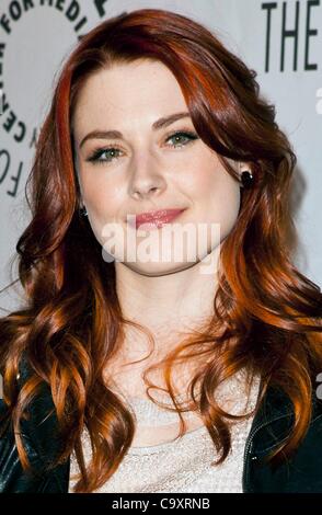 Alexandra Breckenridge in Anwesenheit für PaleyFest 2012 Podiumsdiskussion mit AMERICAN HORROR STORY, Saban Theater, Beverly Hills, CA 2. März 2012. Foto von: Emiley Schweich/Everett Collection Stockfoto