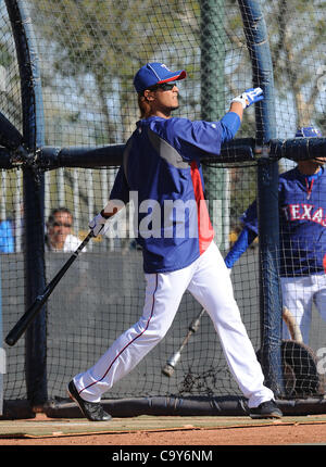 Yu Darvish (Rangers), 4. März 2012 - MLB: Texas Rangers Krug Yu Darvish nimmt mit der Wimper Praxis während der Texas Rangers Frühling Trainingslager in Surprise, Arizona, USA. (Foto: AFLO) Stockfoto