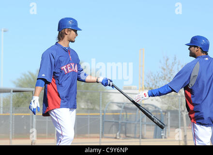 Yu Darvish (Rangers), 4. März 2012 - MLB: Texas Rangers Krug Yu Darvish nimmt mit der Wimper Praxis während der Texas Rangers Frühling Trainingslager in Surprise, Arizona, USA. (Foto: AFLO) Stockfoto