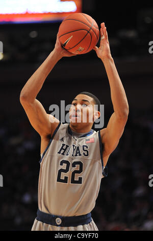 7. März 2012 - New York, New York, US - Georgetown Universität Hoyas vorwärts Otto Porter (22) in der Big East 2012 Meisterschaft Basketball-Aktion im Madison Square Garden in New York New York Pitt Panthers trail Georgetown Hoyas 23 bis 31 am Ende des ersten Halbjahres (Credit-Bild: © Brooks Von Arx/Sout Stockfoto