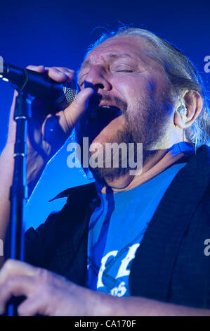 LINCOLN, CA - 16 März: Doug Gray mit der Marshall Tucker Band führt auf Thunder Valley Casino Resort in Lincoln, Kalifornien am 16. März 2012 Stockfoto