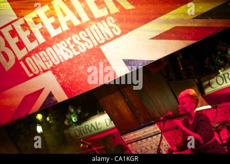 20. März 2012 - Madrid, Spanien - Emeli Sande führt auf der Bühne während Beefeater London Sessions Festival im typisch spanischen t'ablao' El Corral De La Pacheca in Madrid (Credit-Bild: © Jack Abuin/ZUMAPRESS.com) Stockfoto