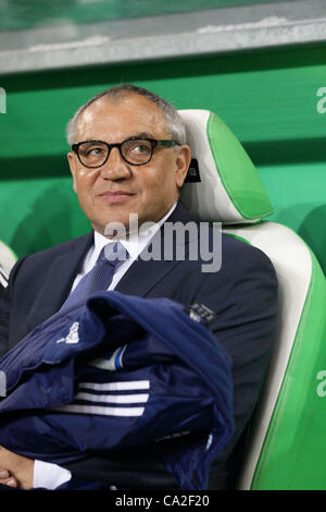 Felix Magath (Wolfsburg), 23. März 2012 - Fußball / Fußball: Head coach Felix Magath Wolfsburg während der Bundesliga-Spiel zwischen VfL Wolfsburg und den Hamburger SV in der Volkswagen Arena in Wolfusburg, Deutschland. (Foto: AFLO) [2268] Stockfoto