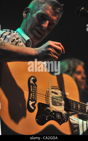 Die mächtige Geister Erin tritt beim Abschlusskonzert des irischen kulturellen Festivals Bands aus Irland, England und Ostrava in Ostrava, Tschechien am 24. März 2012. (Foto/Jaroslav Ozana CTK) Stockfoto