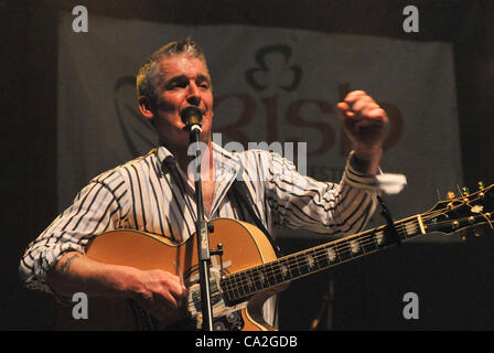 Die mächtige Geister Erin tritt beim Abschlusskonzert des irischen kulturellen Festivals Bands aus Irland, England und Ostrava in Ostrava, Tschechien am 24. März 2012. (Foto/Jaroslav Ozana CTK) Stockfoto