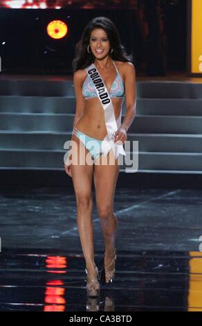 Marybel Gonzalez, Miss Colorado USA für 2012 Miss USA Vorrunden - Teil 1, Planet Hollywood Theater für darstellende Künste, Las Vegas, NV 30. Mai 2012 auf der Bühne. Foto von: James Atoa/Everett Collection Stockfoto