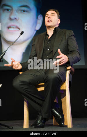 31. Mai 2012. Der Telegraph Hay Festival. Schauspieler, Komiker und Autor David Walliams anlässlich Hay Festival. Hay-on-Wye, Powys, Wales, UK Stockfoto