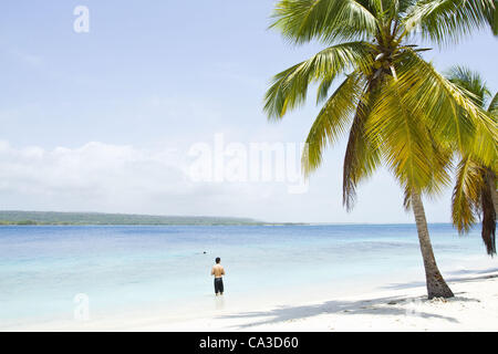 21. Mai 2012 - Chichiriviche, Falcon, Venezuela - Cayo Sombrero, einer kleinen Insel im karibischen Meer, das zum Morrocoy Nationalpark in Venezuela gehört. Chichiriviche, Falcon Staat, Venezuela. (Kredit-Bild: © Ricardo Ribas/ZUMAPRESS.com) Stockfoto