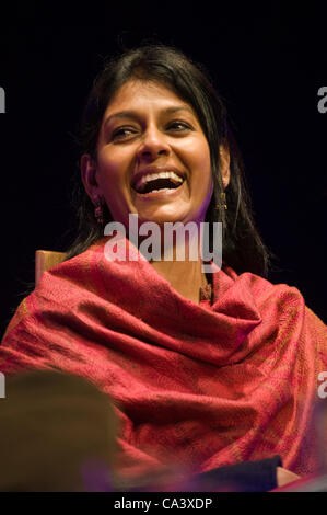 Nandita Das, indischer Bollywood-Schauspieler, abgebildet auf der Telegraph Hay Festival 2012, Hay-on-Wye, Powys, Wales, UK Stockfoto