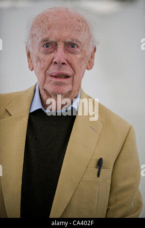 James Watson, Mitentdecker der Struktur der DNA im Jahre 1953, abgebildet bei The Telegraph Hay Festival Hay-on-Wye, Powys, Wales, UK Stockfoto