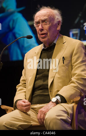 James Watson, Mitentdecker der Struktur der DNA im Jahre 1953, abgebildet bei The Telegraph Hay Festival Hay-on-Wye, Powys, Wales, UK Stockfoto