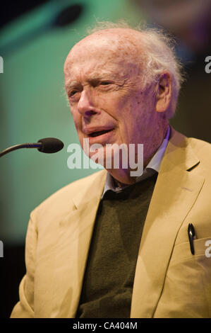 James Watson, Mitentdecker der Struktur der DNA im Jahre 1953, abgebildet bei The Telegraph Hay Festival Hay-on-Wye, Powys, Wales, UK Stockfoto