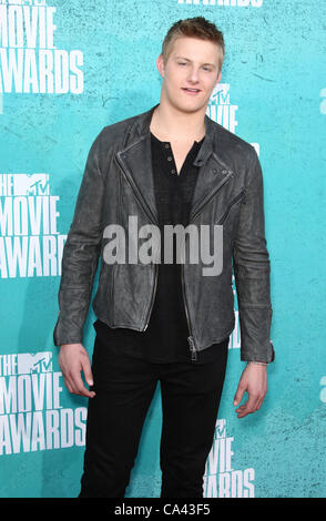 ALEXANDER LUDWIG DIE MTV MOVIE AWARDS 2012. Anreise-LOS ANGELES-Kalifornien-USA 3. Juni 2012 Stockfoto