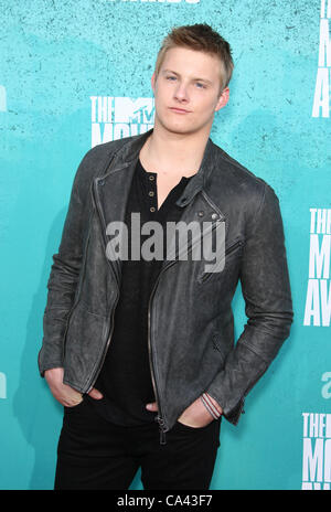 ALEXANDER LUDWIG DIE MTV MOVIE AWARDS 2012. Anreise-LOS ANGELES-Kalifornien-USA 3. Juni 2012 Stockfoto