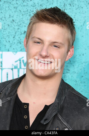 ALEXANDER LUDWIG DIE MTV MOVIE AWARDS 2012. Anreise-LOS ANGELES-Kalifornien-USA 3. Juni 2012 Stockfoto