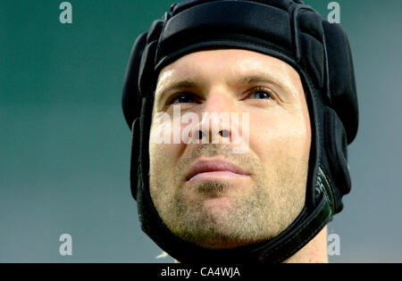 Tschechische Torhüter Petr Cech während des Trainings vor Tschechien vs. Russland übereinstimmen, Wroclaw, Polen, 7. Juni 2012. (CTK Foto/Katerina Sulova) Stockfoto