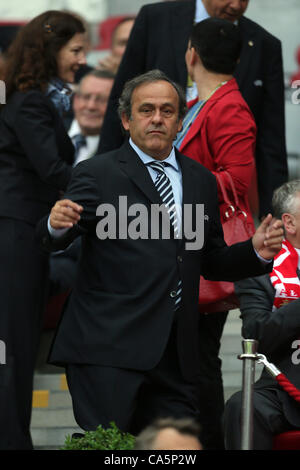 MICHEL PLATINI Polen V Russland Nationalstadion Warschau Polen 12. Juni 2012 Stockfoto