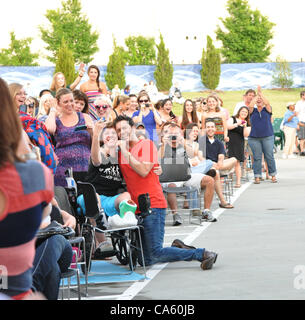 11. Juni 2012 - Raleigh, North Carolina, US - Sänger ANDY Grammatik die live im Raleigh Amphitheater. (Kredit-Bild: © Tina Fultz/ZUMAPRESS.com) Stockfoto