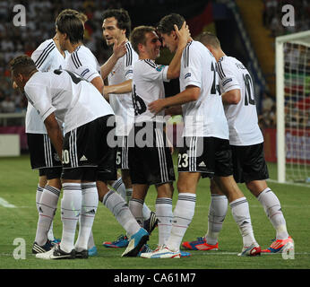 13.06.2012 Ukraine, Charkiw: Ukraine, Charkiw.  Deutsche Nationalmannschaft in der Gruppenphase European Football Championship match zwischen Teams aus den Niederlanden und Deutschland. Stockfoto