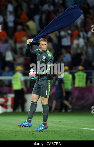 Manuel Neuer (GER), 13. Juni 2012 - Fußball / Fußball: UEFA EURO 2012-Gruppe B-match zwischen Niederlande 1-2 Deutschland im Metalist Stadium in Charkiw, Ukraine. (Foto: Aicfoto/AFLO) Stockfoto