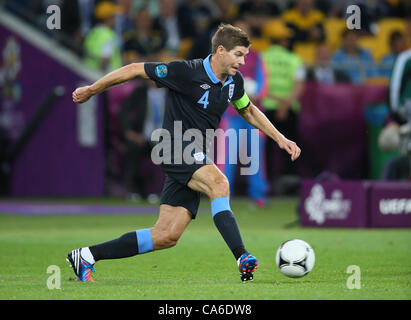 STEVEN GERRARD ENGLAND & LIVERPOOL FC Olympiastadion Charkow UKRAINE UKRAINE 15. Juni 2012 Stockfoto