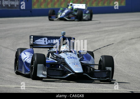 16. Juni 2012 - Milwaukee, Wisconsin, USA - IZOD Indycar Series, Milwaukee IndyFest, Milwaukee, WI, 15. / 16. Juni 2012, ALEX TAGLIANI, Team Barracuda - BHA. (Kredit-Bild: © Ron Bijlsma/ZUMAPRESS.com) Stockfoto