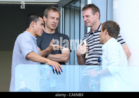 TIM CAHILL & JÜRGEN KLINSMANN & STUART PEARCE & PHIL NEVILLE PROMIS BEI LA GALAXY V PORTLAND TIMBLERS MLS SPIEL CARSON LOS ANGEL Stockfoto