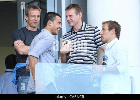 JÜRGEN KLINSMANN & TIM CAHILL & STUART PEARCE & PHIL NEVILLE PROMIS BEI LA GALAXY V PORTLAND TIMBLERS MLS SPIEL CARSON LOS ANGEL Stockfoto