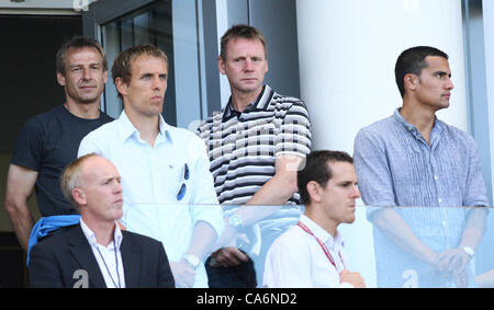 JÜRGEN KLINSMANN & PHIL NEVILLE & STUART PEARCE & TIM CAHILL PROMIS BEI LA GALAXY V PORTLAND TIMBLERS MLS SPIEL CARSON LOS ANGEL Stockfoto