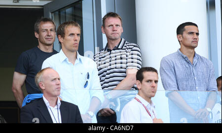 JÜRGEN KLINSMANN & PHIL NEVILLE & STUART PEARCE & TIM CAHILL PROMIS BEI LA GALAXY V PORTLAND TIMBLERS MLS SPIEL CARSON LOS ANGEL Stockfoto