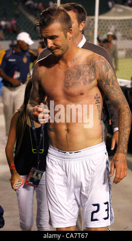 DAVID BECKHAM LA GALAXY CARSON LOS ANGELES Kalifornien USA 23. Juni 2012 Stockfoto