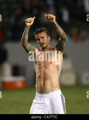 DAVID BECKHAM LA GALAXY CARSON LOS ANGELES Kalifornien USA 23. Juni 2012 Stockfoto