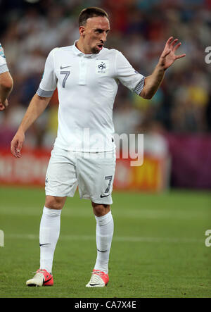 FRANCK RIBERY Frankreich DONBASS ARENA Donezk UKRAINE 23. Juni 2012 Stockfoto