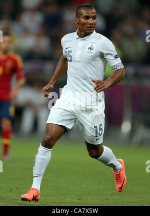 FLORENT MALOUDA Frankreich DONBASS ARENA Donezk UKRAINE 23. Juni 2012 Stockfoto