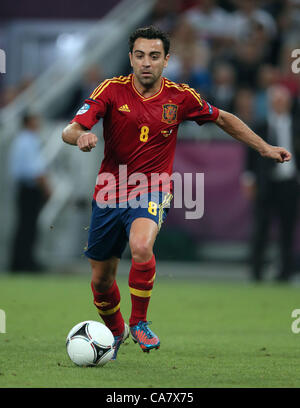 XAVI HERNANDEZ Spanien DONBASS ARENA Donezk UKRAINE 23. Juni 2012 Stockfoto