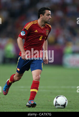 XAVI HERNANDEZ Spanien DONBASS ARENA Donezk UKRAINE 23. Juni 2012 Stockfoto