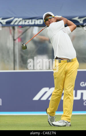 Hideki Matsuyama, 24. Juni 2012 - Golf: Japan Golftour Mizuno Open 2012, Finale Runde im JFE Setonaikai Golf Club, Okayama, Japan. (Foto von Akihiro Sugimoto/AFLO SPORT) [1080] Stockfoto