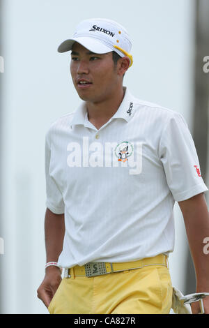 Hideki Matsuyama, 24. Juni 2012 - Golf: Japan Golftour Mizuno Open 2012, Finale Runde im JFE Setonaikai Golf Club, Okayama, Japan. (Foto von Akihiro Sugimoto/AFLO SPORT) [1080] Stockfoto