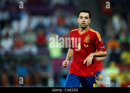 Xavi (ESP), 23. Juni 2012 - Fußball / Fußball: UEFA EURO 2012 Viertelfinal-Fußballspiel zwischen Spanien 2-0 Frankreich im Donbass Arena in Donezk, Ukraine. (Foto von D.Nakashima/AFLO) [2336] Stockfoto