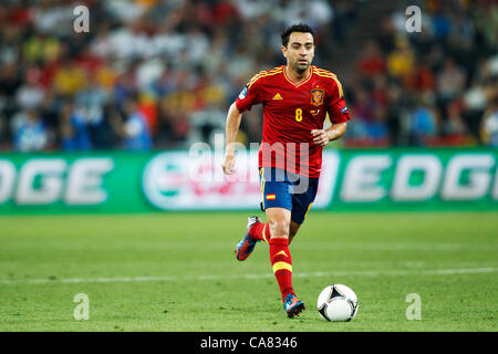 Xavi (ESP), 23. Juni 2012 - Fußball / Fußball: UEFA EURO 2012 Viertelfinal-Fußballspiel zwischen Spanien 2-0 Frankreich im Donbass Arena in Donezk, Ukraine. (Foto von D.Nakashima/AFLO) [2336] Stockfoto