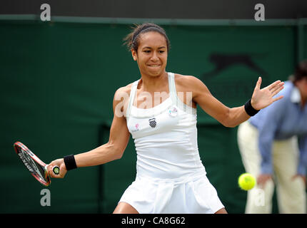 HEATHER WATSON Großbritannien der ALL ENGLAND TENNIS CLUB WIMBLEDON LONDON ENGLAND 27. Juni 2012 Stockfoto